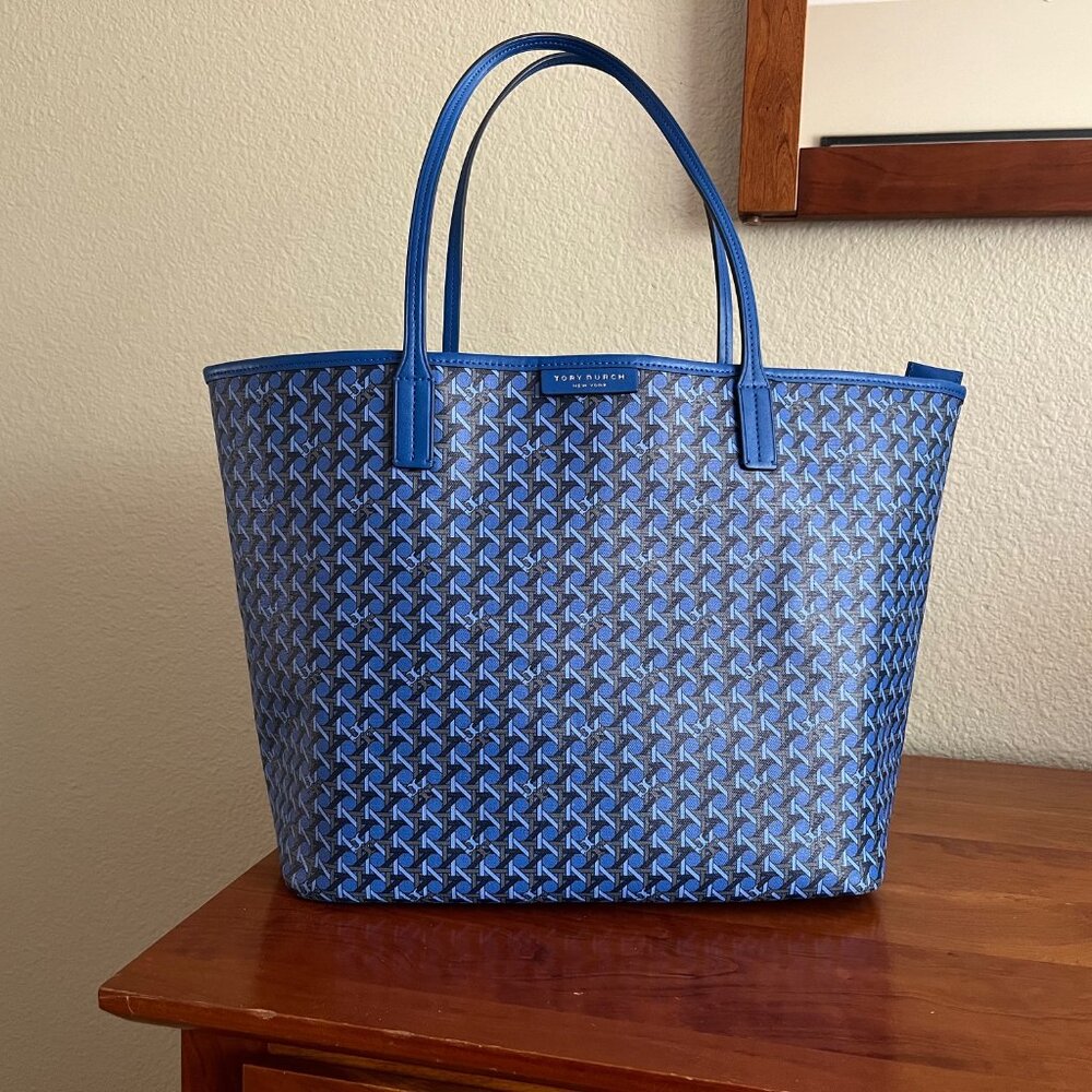 Tory Burch Royal Blue Tote Bag
